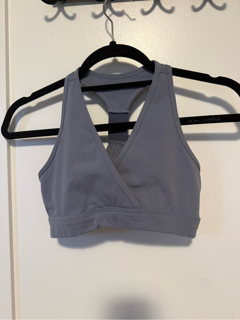 Alphalete Grey V-Front Racerback Sports Bra
